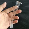Smoking Accessories 5.5 inch High Borosilicate Glass Mouth Piece With 14mm Male Connecter Accessary For Glass Water Pipe