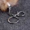 Keychains Cute wolf fox tail fake fur car suitable for women pendant keyring bracket fluffy keychain accessories G230525