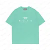 2023 Summer Mens Designer T Shirt Casual Man Damska TEES Z literami Drukuj krótkie rękawy