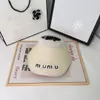 Summer Sunshade Hat Miu Letter Big Brim Designer Beanie Cap Empty Top Duck Tongue Hat sport Sun Hat