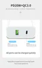 20WクイックPD充電器アダプターAU US EU FAST USB A + TYPE C WALL CHARGERS 2IN1 SAMSUNG IZESO用スマート充電アダプター