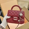 Designer Crossbody Bags Mini Channel Bags Caviar Luxury Women Bags Fashion Shoulder Bags High Quality Quilted Bags Chain Bags Flap Leather Tote Handbag Crystal Ball