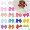 Hair Accessories Solid Grosgrain Ribbon Bows With Clips Girl Boutique Handmade Bowknot Baby Kids Drop Delivery Maternity Dhkpg