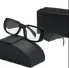 С коробкой Новые роскошные солнцезащитные очки в алфавите мужская и женская дизайнерская дизайнер 17 солнцезащитных очков УФ -защита поляризованные очки