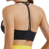 Reggiseno sportivo da donna in tinta unita Reggiseno sportivo con spalline per donna Reggiseno da yoga con supporto medio incrociato sexy con coppe rimovibili