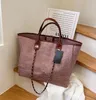 Top Quality One Shoulder Bag Womens Large New Commuter Canvas Bags Trend Crossbody Portable Capacity Chain Tide