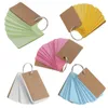 Kraft Paper Binder Ring Easy Flip Flash Cards