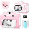 Spielzeugkameras Kinder-Sofortdruckkamera 1080P HD-Video-Po-Kamera Spielzeug für Kinder mit 32-GB-Karte Digitalkamera Po-Spielzeug 230525