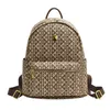 wholesale shoulder bag 2 colors large capacity leisure travel backpack vertical wear-resistant leather handbag street trend geometric printing backpacks 9225#