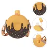 Water flessen donut kinderen siliconen lekvrij drankje schattige kinderen strap cup dames mouw crossbody drank nieuwigheid drinken draagbaar