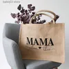 Diaper Bags Personalized Jute Bag for Mom and Child Mother's Day Gift Beach Bags Tote Bag Bridesmaid Bag Junior Bag Jute Tote Bag T230525