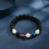 STRAND 2023 Glow in the Dark kralen vrouwen bedel armband sieraden handgemaakte multolor natuurlijke vulkanisch steen lichtgevend