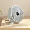 New USB Rechargeable Mini Fan 360 Rotation 3 Gears Ceiling Fan Table Desk Fan Portable Hanging Fan for Camping Tent Outdoor Home