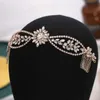 Other Fashion Accessories Luxury Gold Silver Color Crystal Two Combs Rhinestone Tiaras Headpiece Women Hair Comb Wedding Hair Accessories Bride Headba J230525