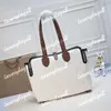 The Belt Bag Women Totes Trench Large Tote Bag 35cm Borse in tela di cotone Borse Borse 2 colori Nero Marrone