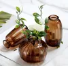 Vasos Mini simples Vaso de vidro de vitral Decoração caseira Ornamento Ornamento Aromaterapia Bottle Bottle Flower Arrangement Vaso Vaso 230525