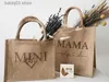 Diaper Bags Personalized Jute Bag for Mom and Child Mother's Day Gift Beach Bags Tote Bag Bridesmaid Bag Junior Bag Jute Tote Bag T230525