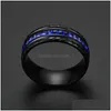 Cluster Rings Blue Diamond Ring Black Tire Designer Jewelry Женщины свадебные обручальные мод