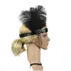 Headbands Rhinestones Headband Flapper Feather Crystal Beaded Headwear Women 1920S Style Accessories Handmade Sequins Drop D Dhrtb