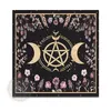 Tovaglia a forma quadrata pendolo divinazione tripla luna floreale altare tovaglia bordo tappetino rune misteriose
