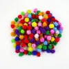 Glitter Tinsel Pom Poms Sparkle Balls per fai da te Craft Decorazione per feste Giocattoli per gatti Glitter multicolori Poms Taglie multiple disponibili