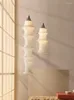 Pendellampor nordiska ljus style den tysta vinden vardagsrum sovrum mattan japansk heminredning estetisk led belysning