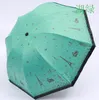 Umbrellas Umbrella Rain Women Three Folding Dryer Wind Resistant Non-Automatic Woman Sunny And Rainy 50rY116