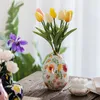 VASES CUTELIFE NORDIC VINTAGE HAND PAINTED CERAMIC FLOWER VASE LIVASE ROOM HOME DECORATION TABLE VASE WEDDING HYDROPONICS PLANT VASE 230525