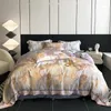 Beddengoed sets 1000TC eucalyptus lyocell vintage botanische print shabby dekbedoverkap zachte comfortabele verborgen ritsheet kussens met lakencases