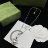 Designer Retro Trend Double G Letter Heart Fashion High Grade Neckline Female Charm Anniversary Jewelry