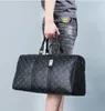 Bolsa de viagem fashion de cor gradiente de alta qualidade, flor grande, masculina, feminina, duffle, bolsas de bagagem de couro pu, carteiras esportivas de grande capacidade com impressão de letras