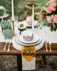 Table Napkin 4pcs Bee Hive Honey Watercolor Square 50cm Party Wedding Decoration Cloth Kitchen Dinner Serving Napkins