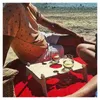 Obozowe meble przenośne wina piknikowe wiosna taca na łóżek domowych do jedzenia na plaży koncerty kempingowe w parku Re RE