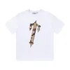 Men's T Shirts Summer Tshirts Camouflage Letter Printed Cotton Short Sleeved Top Loose T-shirts For Men Women