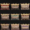 Andra modetillbehör Crystal Crown Tiara Bridal Hair Accessories Rhinestone Crystal Round Crown Hair Jewelry for Women Queen Party Crown Tiaras GI J230525