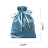 Storage Bags Velvet Drawstring Pouch Cosmetic Hair Dryer Bag Wedding Souvenir Dutch Fleece Bow Tie Travel