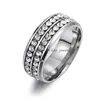 Anneaux De Bande Deux Rangées Bague En Cristal En Acier Inoxydable Diamant Fiançailles Conception De Mariage Pour Femmes Hommes Mode Jewery Drop Delivery Bijoux Dhnk9