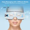 Masseur pour les yeux Masseur pour les yeux Smart Airbag Vibration Instrument de soins des yeux Compresse Bluetooth Lunettes de massage des yeux Fatigue Pouch Rides 230609