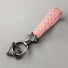 Nyckelringar Handgjorda lädermetallstjärna Keychain Keyring Diy Bag Charm Handväska Pendant smycken Tillbehör Kvinnor Män gåva Porte Clef Online