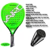 Tennis Rackets High Quality Padel Racket Series Palas 3 Layer Carbon Fiber Board Paddle EVA Face Tennis Beach Racquet Bag Vairo 5.1 360g 230524