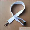 Christmas Decorations Sublimation Long Lanyard White Polyester Sides Printing Transfer Lanyards Consumables Drop Delivery Home Garde Dhjmy
