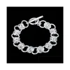 Chain Sterling Sier Plated Double O Link Armband GSSB072 Fashion 925 Plate Smycken Armband Drop Leverans DHHJ8