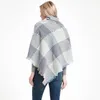 Scarves Colored Ribbons Large Plaid Barbed Triangular Scarf Women's Shawl Jh58