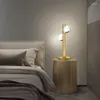 Lampadaires LED Suspension Art Moderne Vie Décor À La Maison Coin Abat-Jour En Verre Cuivre Debout Lumière Étude Chambre De Chevet Intérieur