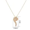 Pendentif Colliers Créatif De Luxe Atmosphérique Musique Symboles Romantique Mode Pendentifs Collier Plaqué Or Haute Qualité Zircon Partie