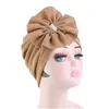 Nouvelle fleur femmes à volants musulman Turban perles perles islamique intérieur Hijab casquettes chimio perte de cheveux casquette écharpe arabe Wrap Bonnet Cancer chapeau