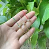 Charm Bracelets 5Pcs/lot Arrived Tiny Waterdrop Cubic Zircon Charms Chain Lucky Red String Rope Handmade For Gift