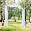 Party Decoration Wedding Arch Drape Solid Color Romantic Organza Tulle Chiffonfabric Draping Curtain Events Bakgrundsdekorförsörjning