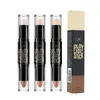 QIC Double Head Glow Stick Acne Scars Dark Circles Shadow Concealer Facial Contouring Maquiagem Brighten Contour Highlighters Stick