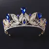 Altri accessori di moda Corona di strass di cristallo vintage Tiara Diadema dorato per le donne Accessori per capelli da sposa Gioielli per capelli da sposa Corona da principessa G J230525